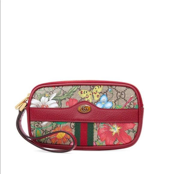 Ophidia Gg Flora Wrist Wallet Gucci 